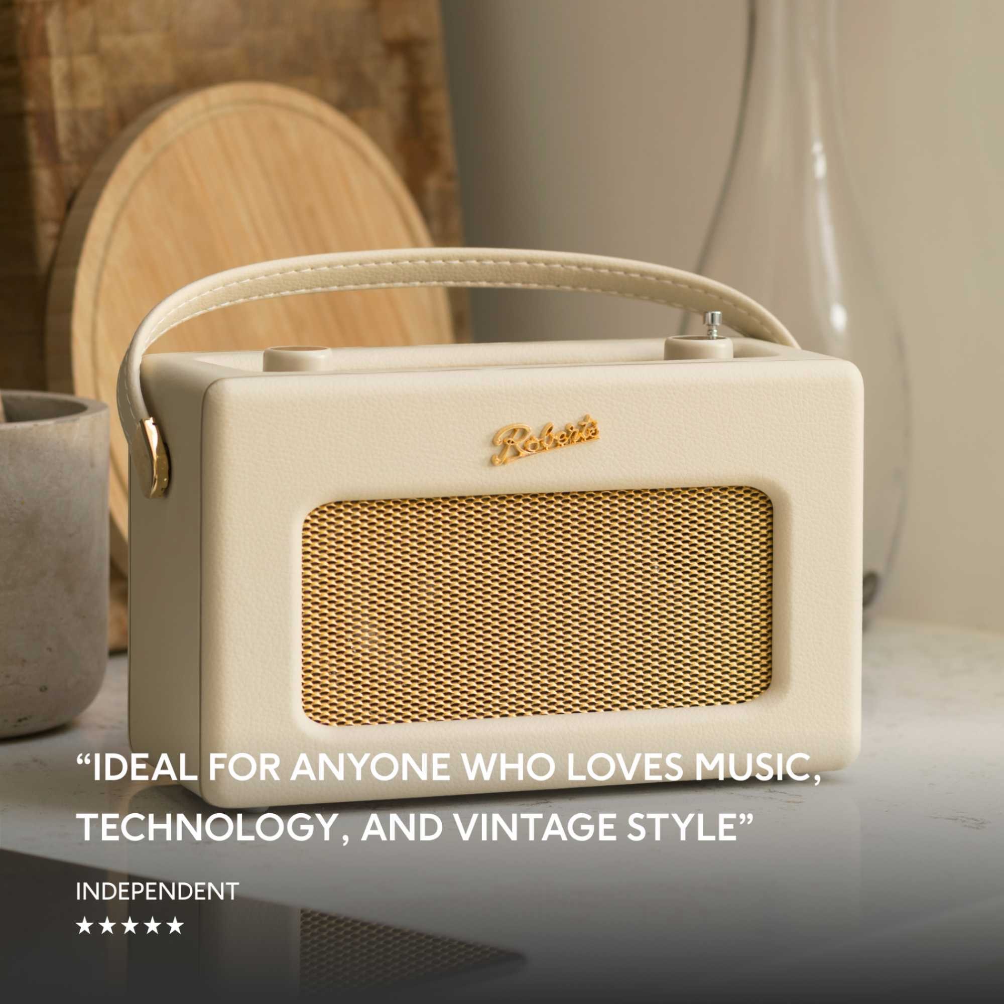 Roberts REV-ISTREAMLPC Revival iStream 3L DAB/FM Radio with Bluetooth - Pastel Cream